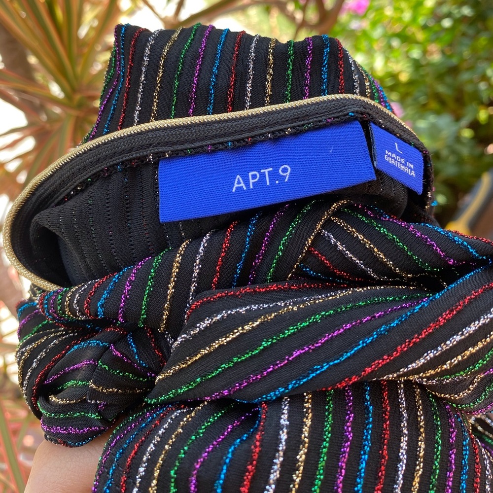 Apt. 9 Multi Color Party Top Large - image 5